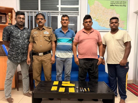 யாழில் ஹெரோயின் நுகர்ந்து கொண்டிருந்த மூவர் கையும் களவுமாக கைது 